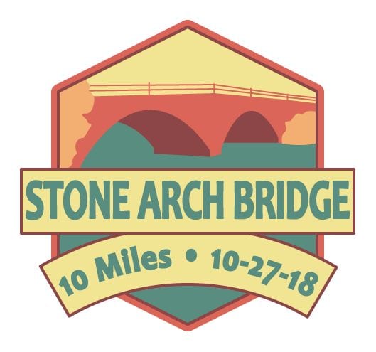 Stone Arch Bridge 10 Mile Race logo on RaceRaves