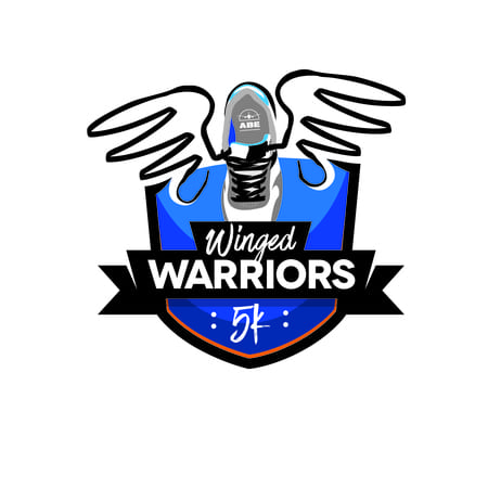 Winged Warriors on the Runway 5K logo on RaceRaves