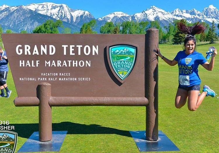 Grand Teton Half Marathon sign on RaceRaves