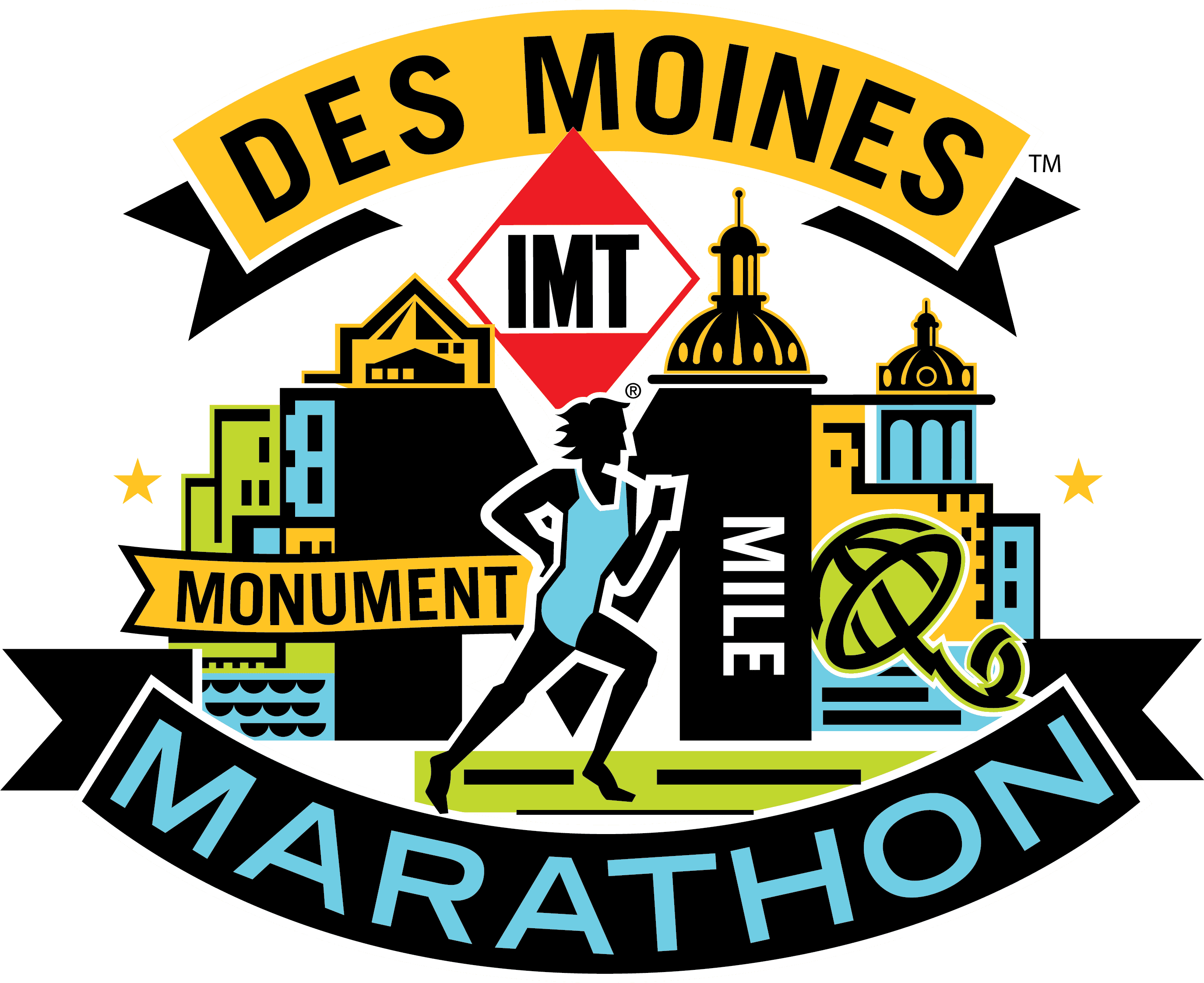 IMT Des Moines Monument Mile logo on RaceRaves