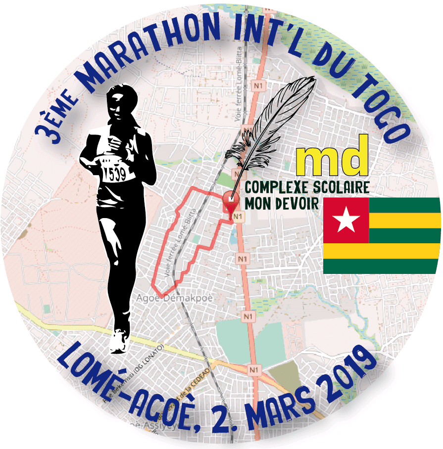 Marathon International du Togo logo on RaceRaves