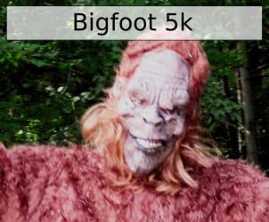 Bigfoot 5K logo on RaceRaves