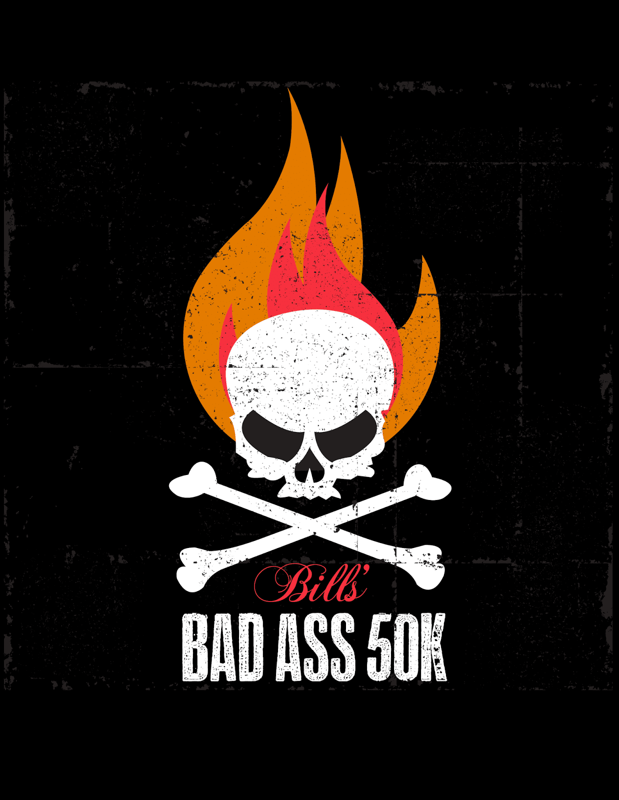 Bill’s Badass 50K logo on RaceRaves