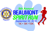 Beaumont Spirit Run logo on RaceRaves