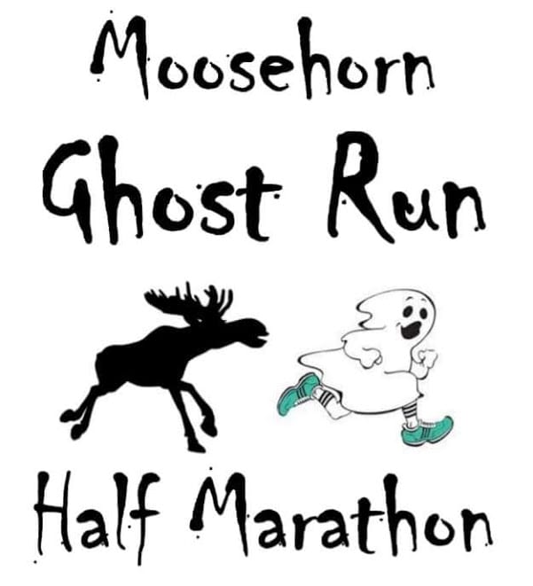 Moosehorn Ghost Run Half Marathon and Relay logo on RaceRaves