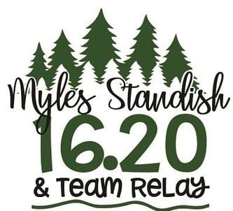 Myles Standish 16.20 and Team Relay logo on RaceRaves