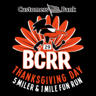 BCRR Thanksgiving Day 5 Miler logo on RaceRaves