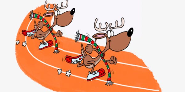 Holly Jolly Reindeer Relay logo on RaceRaves
