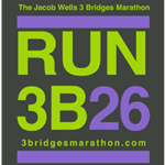 Jacob Wells 3 Bridges Marathon logo on RaceRaves