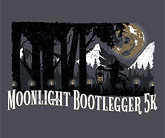 Moonlight Bootlegger 5K Knoxville logo on RaceRaves