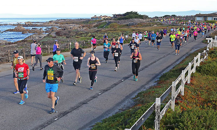 Monterey Bay Half Marathon course