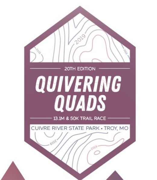 Quivering Quads Trail Run logo on RaceRaves