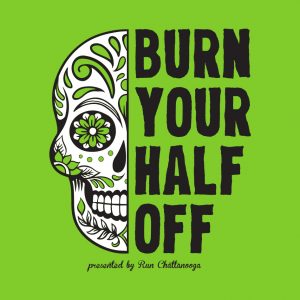 Burn Your Half Off Chattanooga logo on RaceRaves