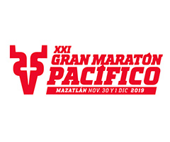 Gran Maraton Pacifico Mazatlan (Great Pacific Marathon Mazatlan) logo on RaceRaves