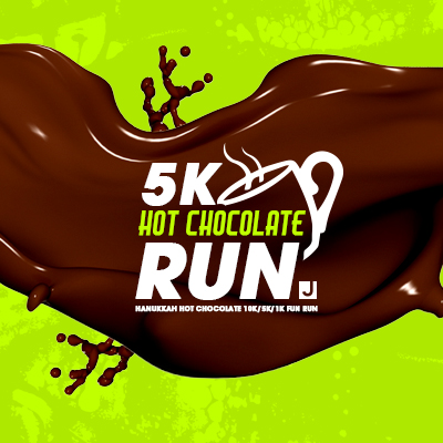 Hanukkah Hot Chocolate Run logo on RaceRaves