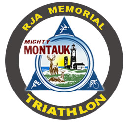 RJA Memorial Mighty Montauk Triathlon logo on RaceRaves