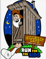 Hillbilly Days Run for the Kids logo on RaceRaves