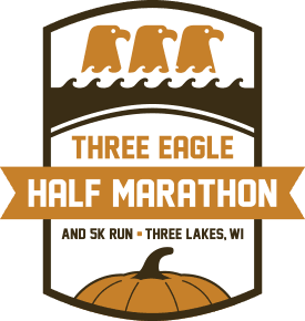 Three Eagle Half Marathon & 5K logo on RaceRaves