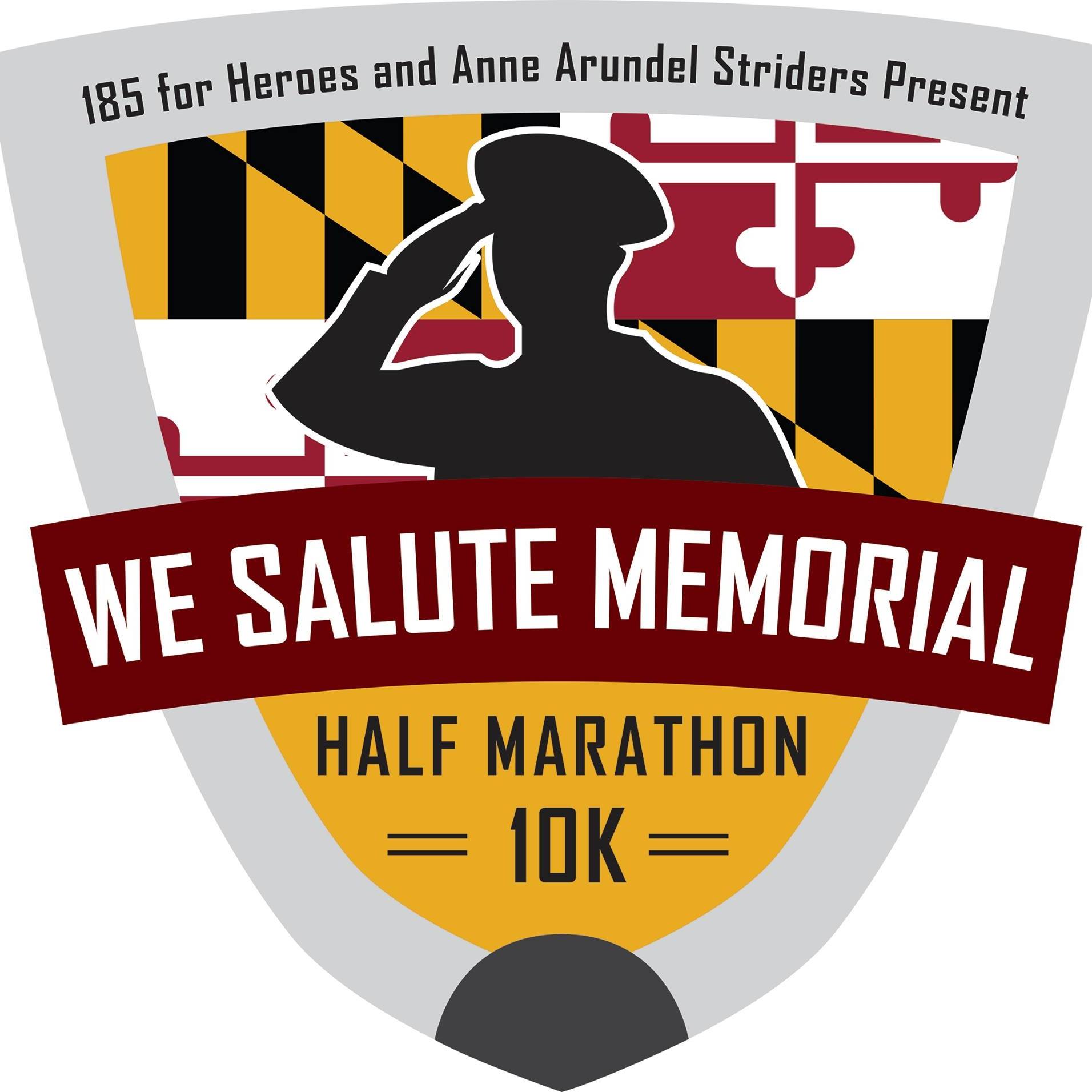 We Salute Memorial Half Marathon and 10K logo on RaceRaves