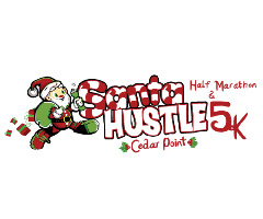 Santa Hustle Cedar Point logo on RaceRaves