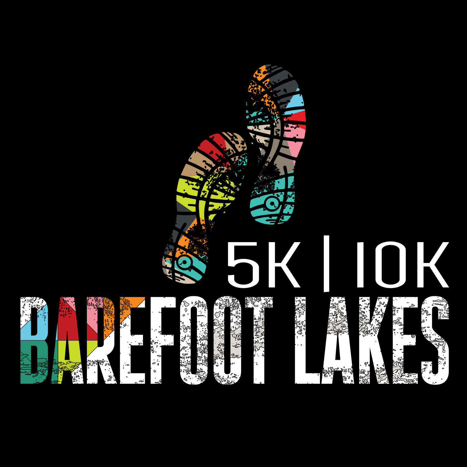 Barefoot Lakes 5K & 10K logo on RaceRaves