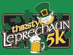 Thirsty Leprechaun 5K logo on RaceRaves