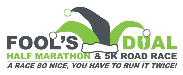 Fool’s Dual Half Marathon & 5K logo on RaceRaves