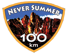 Never Summer 100K & 60K logo on RaceRaves
