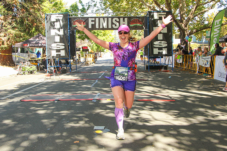 RunWalkSarah at the 2016 Santa Rosa Marathon