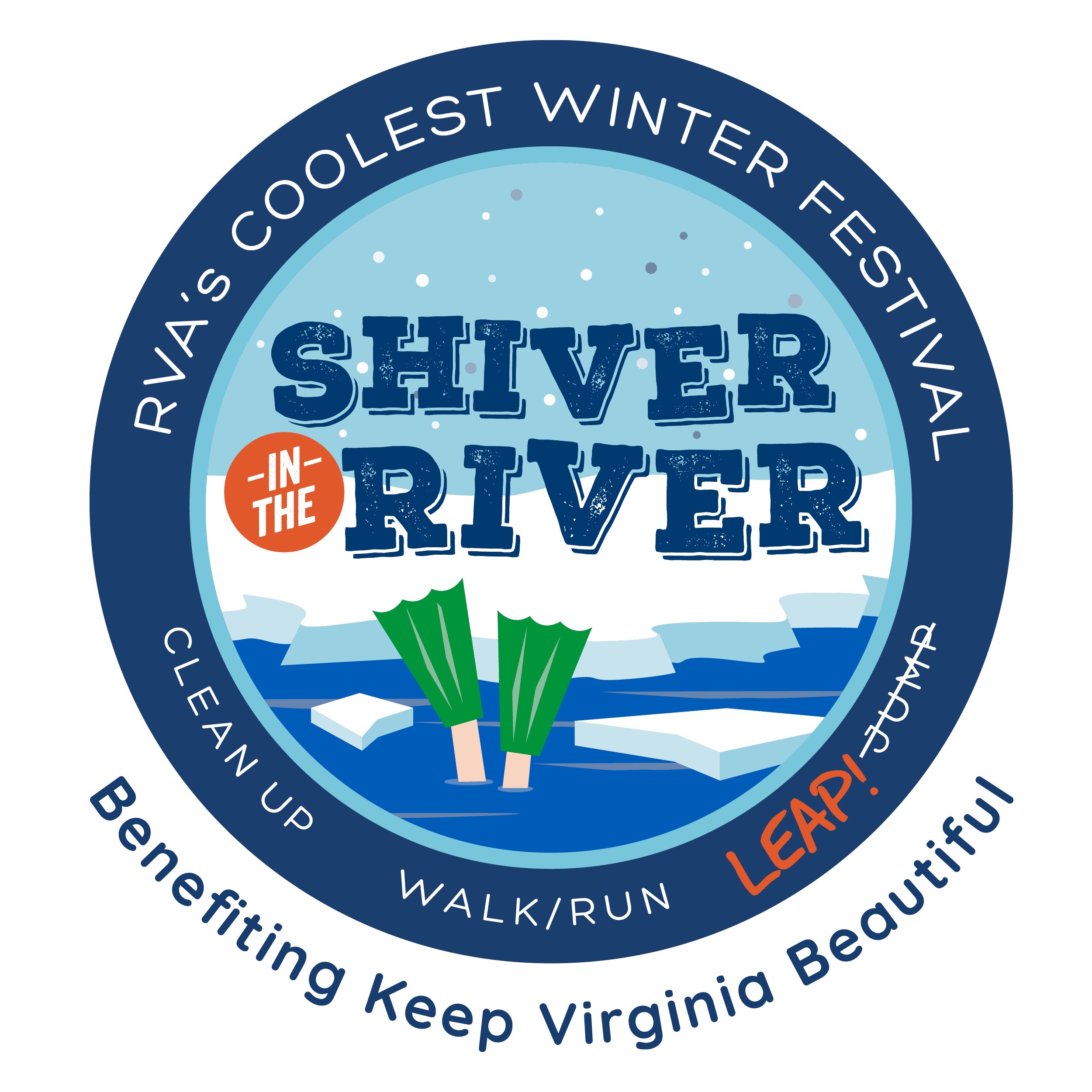 Shiver in the River 5K logo on RaceRaves
