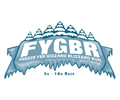 Freeze Yer Gizzard Blizzard Run logo on RaceRaves