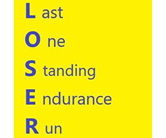 Last One Standing Endurance Run (LOSER) logo on RaceRaves