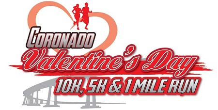 Coronado Valentine’s Day 10K & 5K logo on RaceRaves