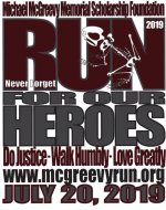 McGreevy Run For Our Heroes logo on RaceRaves