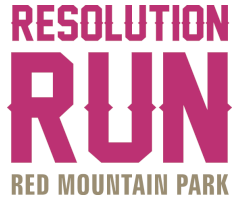 Resolution Run at Red Mountain Park logo on RaceRaves