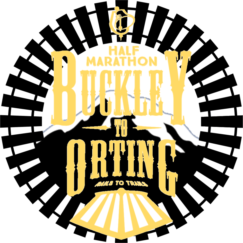 Buckley to Orting B&O Half Marathon logo on RaceRaves
