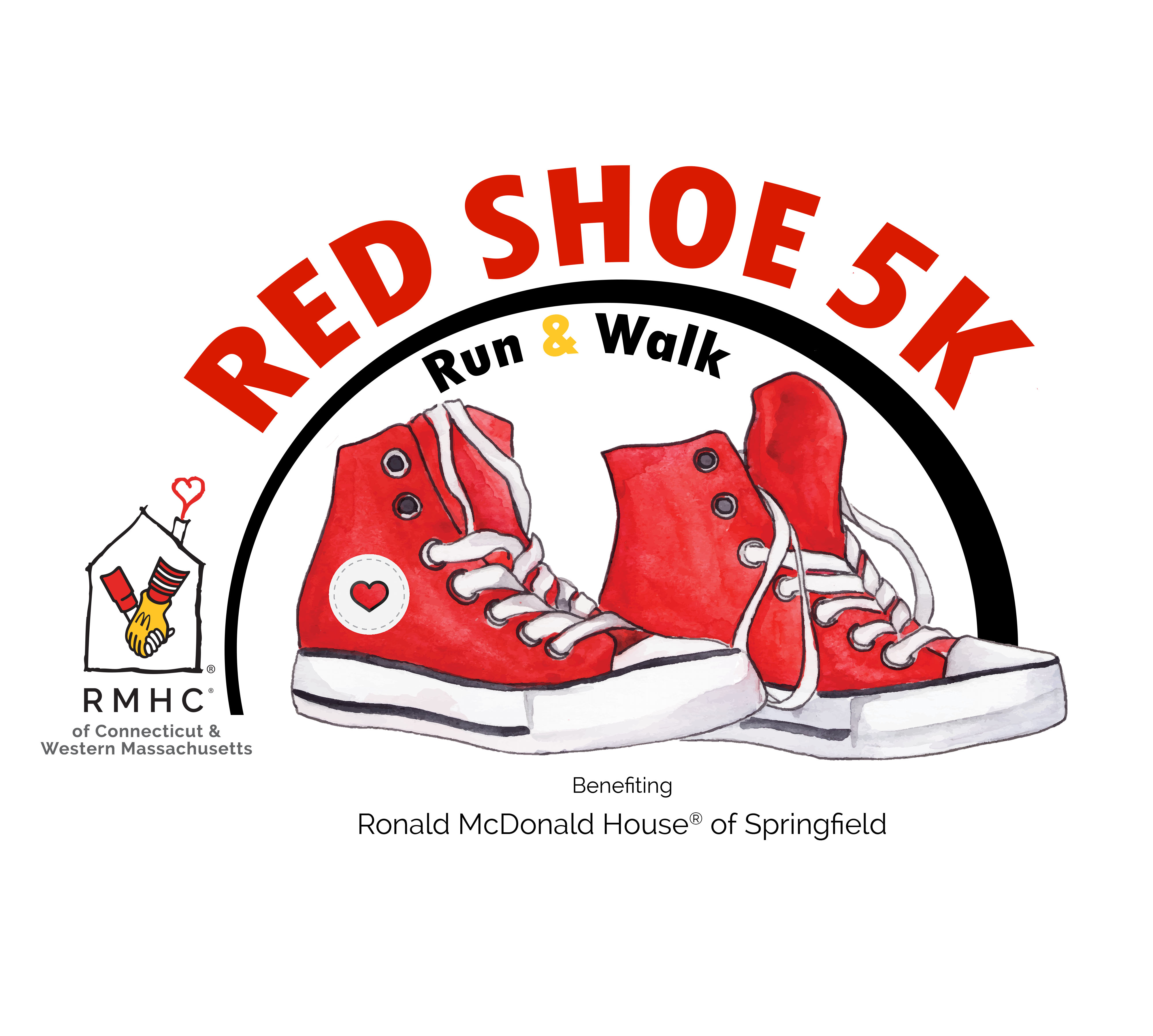Ronald McDonald House of Springfield Red Shoe Run & Walk 5K logo on RaceRaves