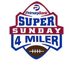 Super Sunday 4 Miler logo on RaceRaves