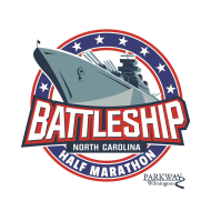Battleship NC Half Marathon logo on RaceRaves