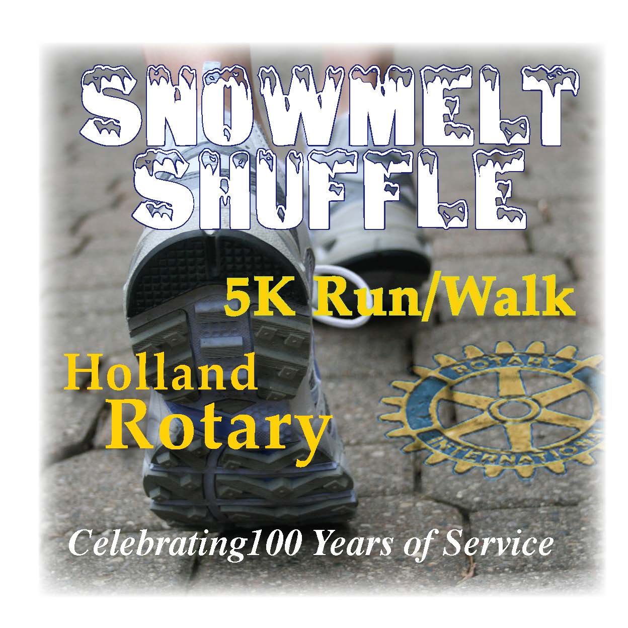 Snowmelt Shuffle 5K logo on RaceRaves