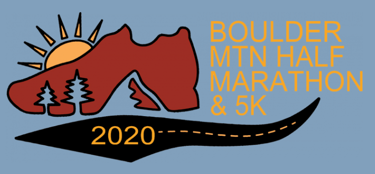 Boulder Mountain Half Marathon and 5K logo on RaceRaves