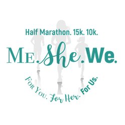 Me.She.We. Women’s Half Marathon, 15K & 10K logo on RaceRaves