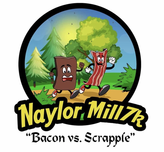 Naylor Mill Trail 7K – Bacon vs. Scrapple Run logo on RaceRaves