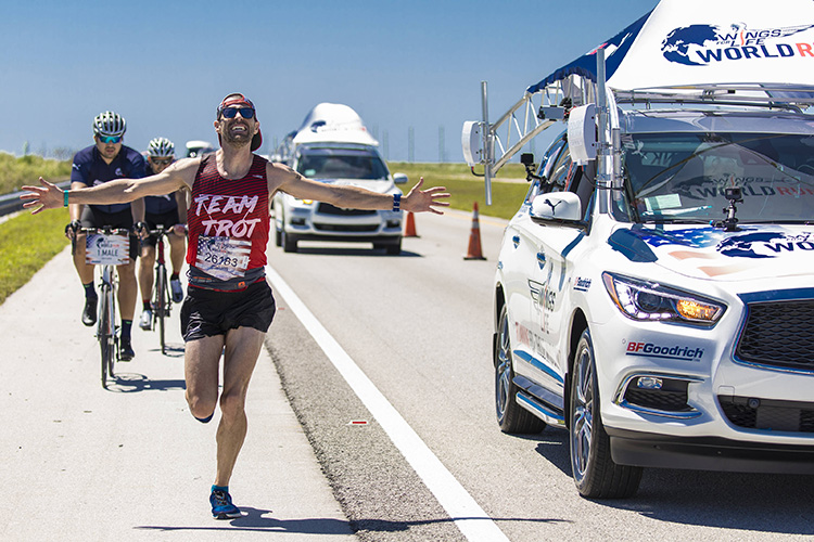 Calum Neff at the 2017 Wings for Life World Run in Sunrise, Florida