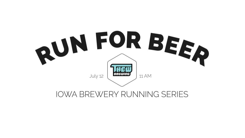 Iowa Brewery Running Series: Thew Brewing logo on RaceRaves
