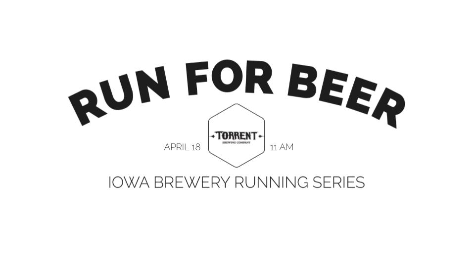 Iowa Brewery Running Series: Torrent Brewing Company logo on RaceRaves
