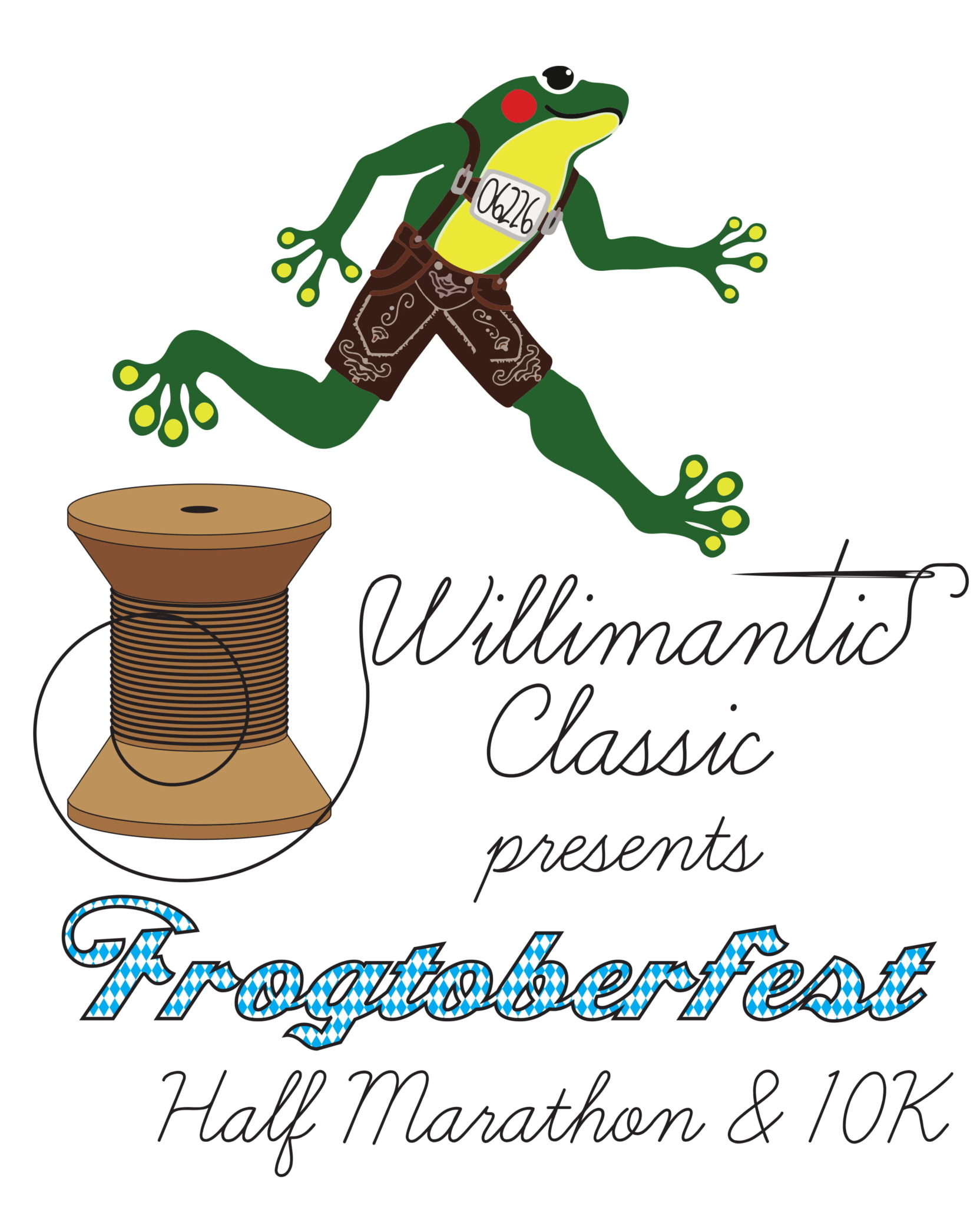 Willimantic Frogtoberfest Half Marathon & 10K logo on RaceRaves