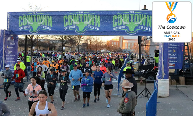 The Cowtown start line