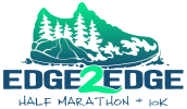 Edge to Edge Half Marathon & 10K logo on RaceRaves