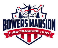 Bowers Mansion Firecracker Run logo on RaceRaves